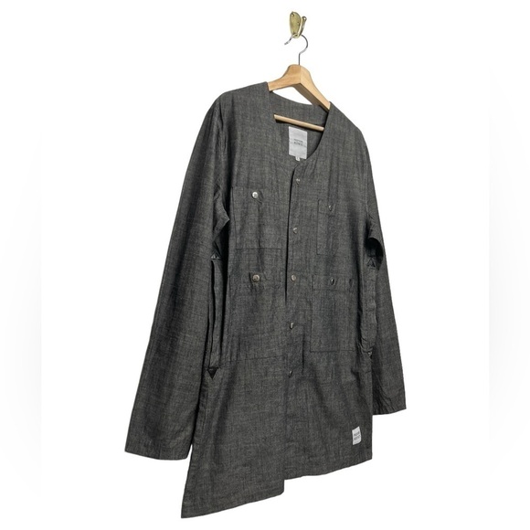PROFOUND AESTHETIC Button-Down Coat Gray L - Picture 6 of 13